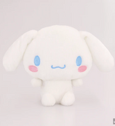 Charming Cinnamoroll is cute enough with floppy ears drooping down but this Cinnamoroll Movable Ears Plushie takes it to another level! Press his belly and the ears raise up! Release his belly and the ears flop down!